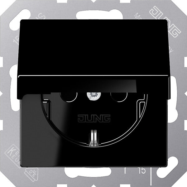 JUNG SCHUKO-Steckdose 16A 250V Klappdeckel A 1520 KL SW